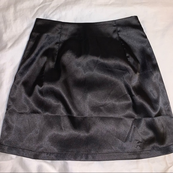 Shein Split Hem Satin Skirt - Picture 6 of 11